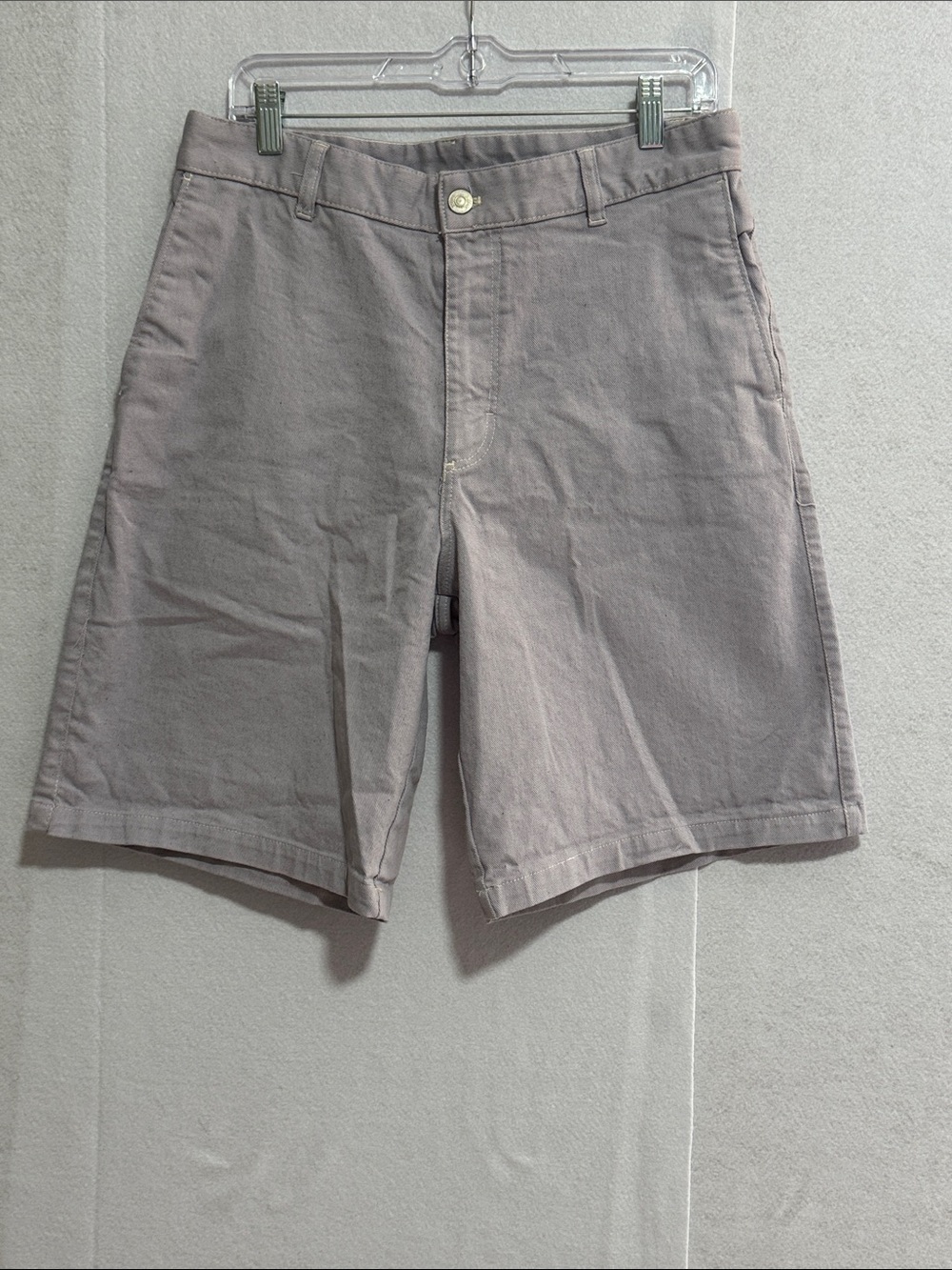 Zara Men's Light Purple Flat Front Denim Jorts
